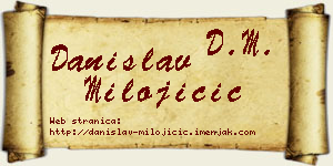 Danislav Milojičić vizit kartica